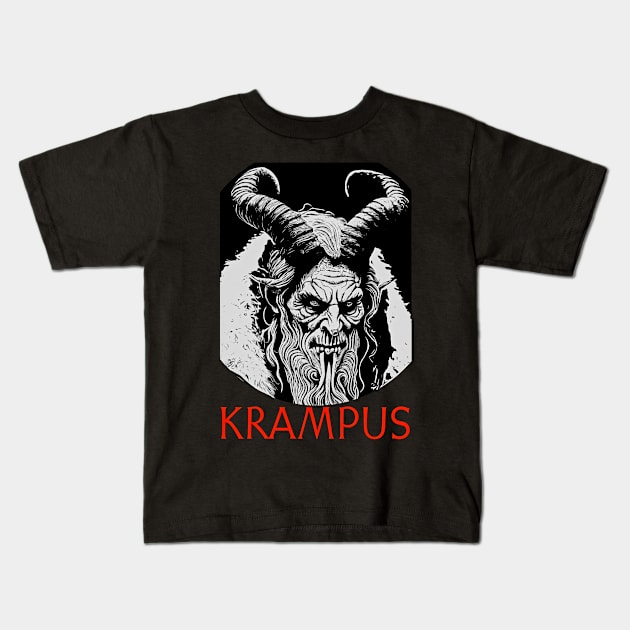 KRAMPUS Kids T-Shirt by BarrySullivan